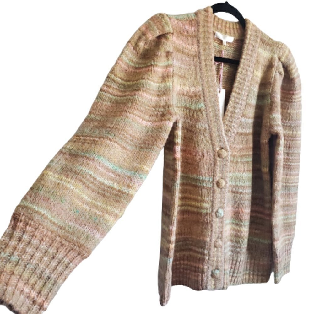 LoveShackFancy Wilford Boyfriend Cardigan Sweater - Picture 3 of 8